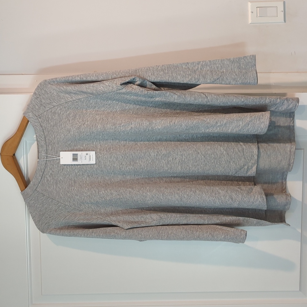 Eileen Fisher NWT gray raglan tunic top